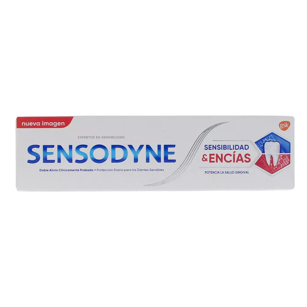 SENSODYNE-Pasta de dentes SENSIBILIDADE E GENGIVAS 75 ml-DrShampoo - Perfumaria e Cosmética