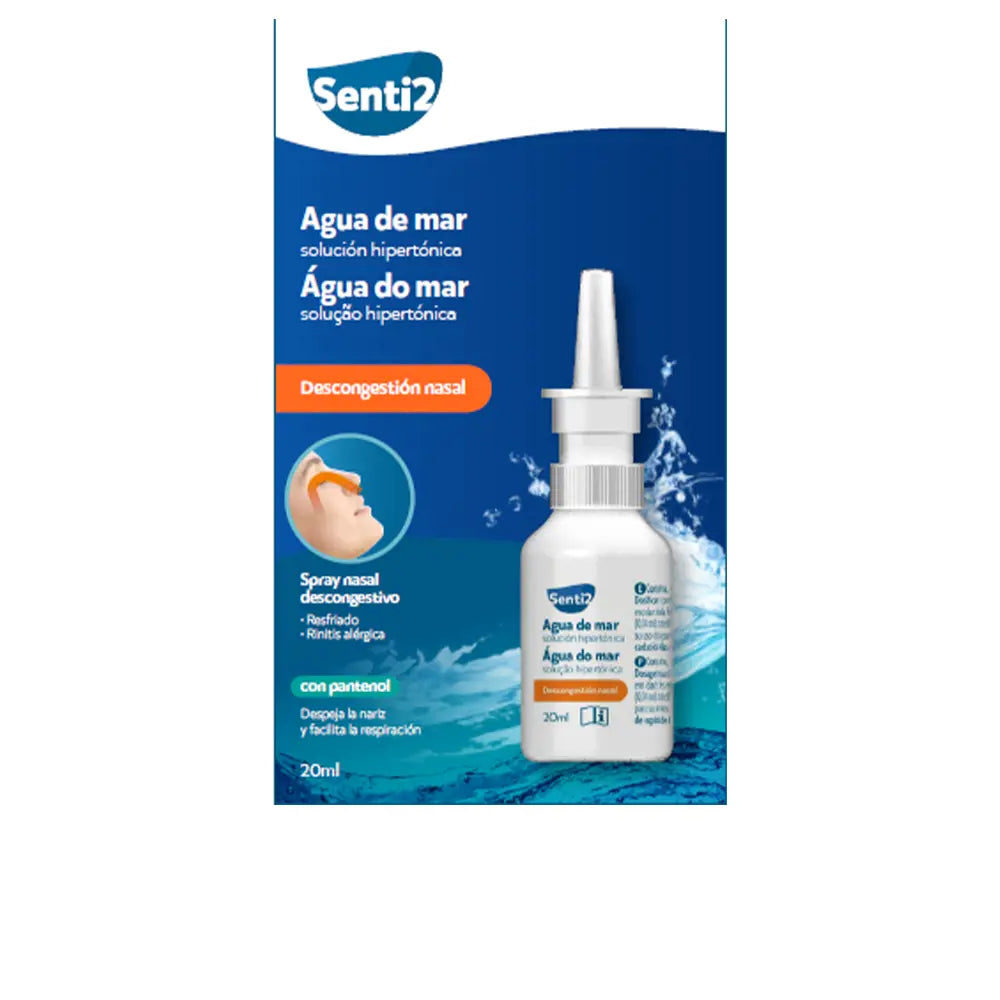 SENTI2-SEA WATER descongestionante spray nasal solução hipertônica 20 ml-DrShampoo - Perfumaria e Cosmética