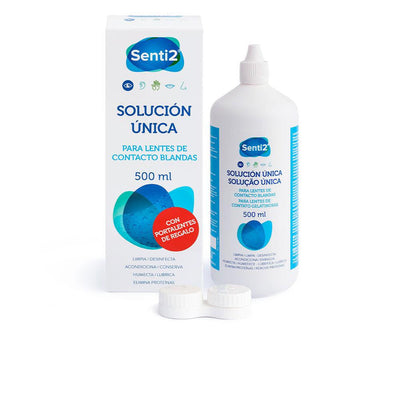 SENTI2-Solução UNIQUE com ácido hialurônico + porta-lentes 500 ml-DrShampoo - Perfumaria e Cosmética