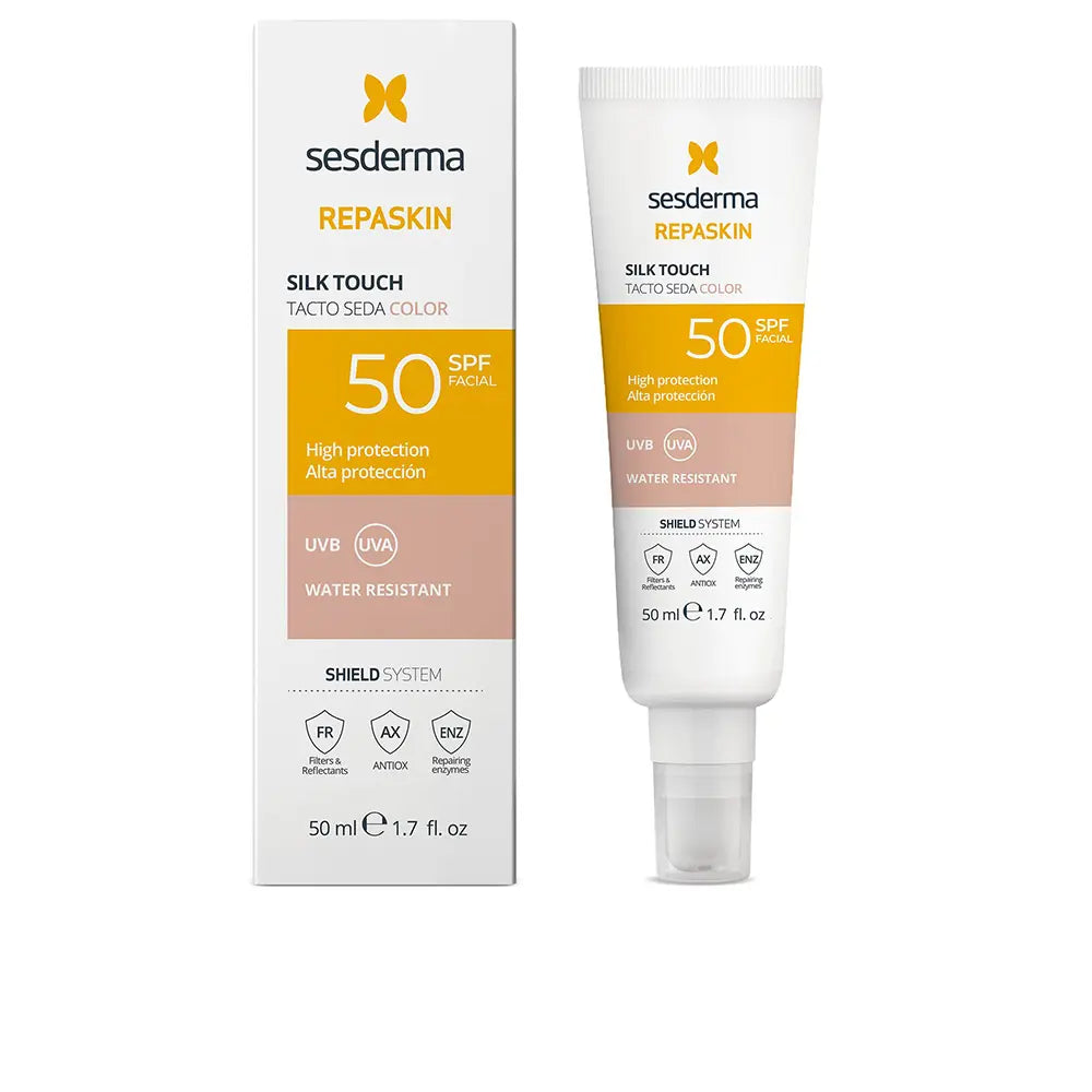 SESDERMA-REPASKIN FACIAL toque sedoso com cor FPS50 50 ml-DrShampoo - Perfumaria e Cosmética