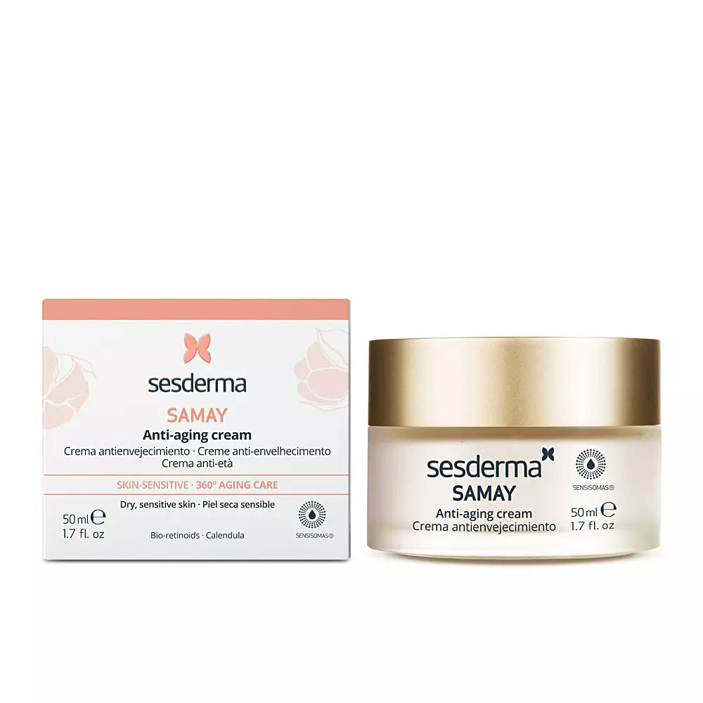 SESDERMA-SAMAY creme antienvelhecimento para pele sensível 50 ml-DrShampoo - Perfumaria e Cosmética