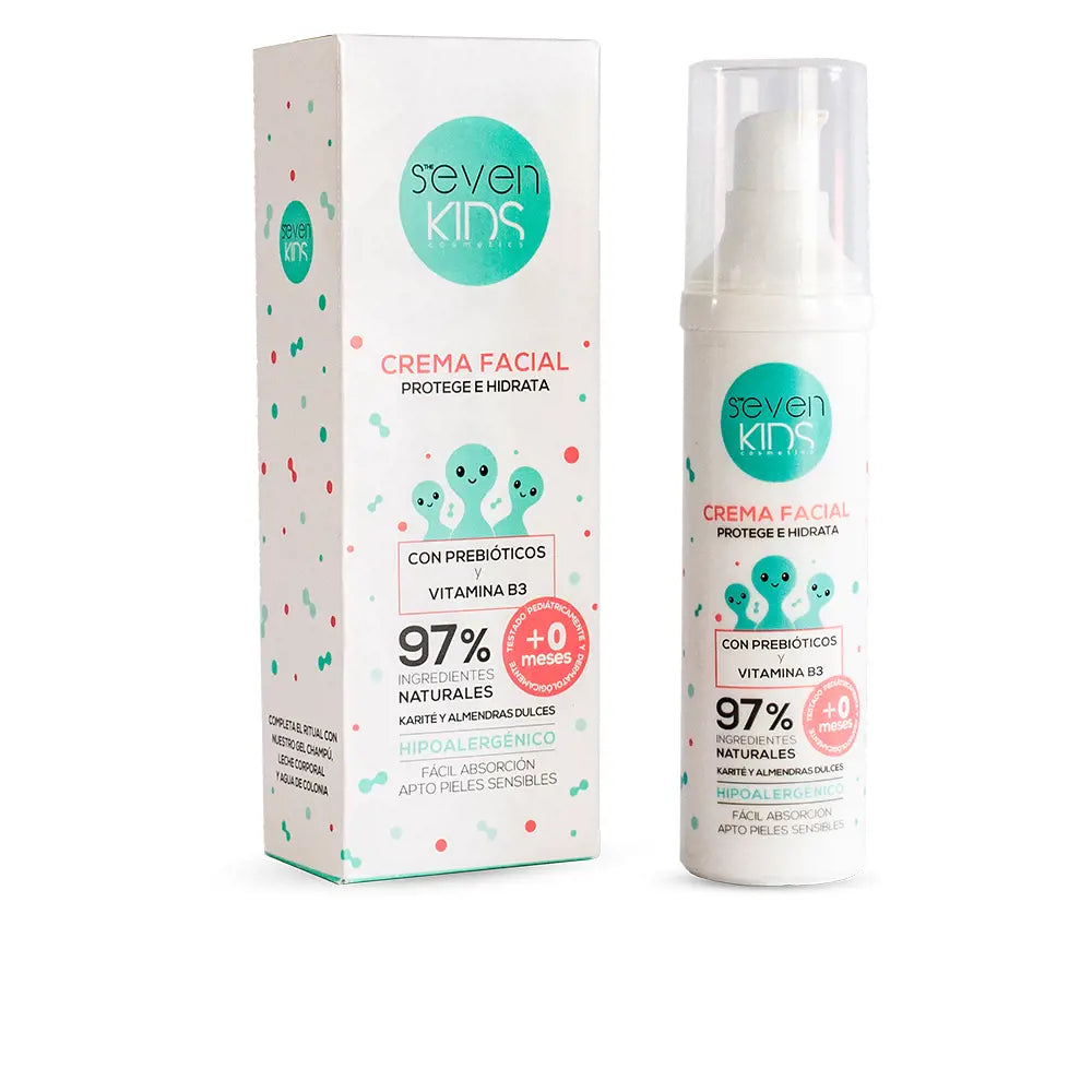 SEVEN KIDS-SEVEN KIDS creme facial protege e hidrata 50 ml-DrShampoo - Perfumaria e Cosmética