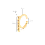 SHABAMA-Anel MANHATTAN GOLD #brilho dourado-DrShampoo - Perfumaria e Cosmética