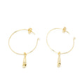 Boucles d'oreilles AGULLA #paillettes dorées
