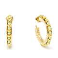 Brincos ETHIOPIA GREEN 2CM #brilhogold