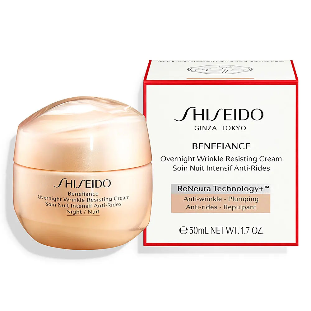 SHISEIDO-BENEFIANCE OVERNIGHT creme antirrugas 50 ml-DrShampoo - Perfumaria e Cosmética
