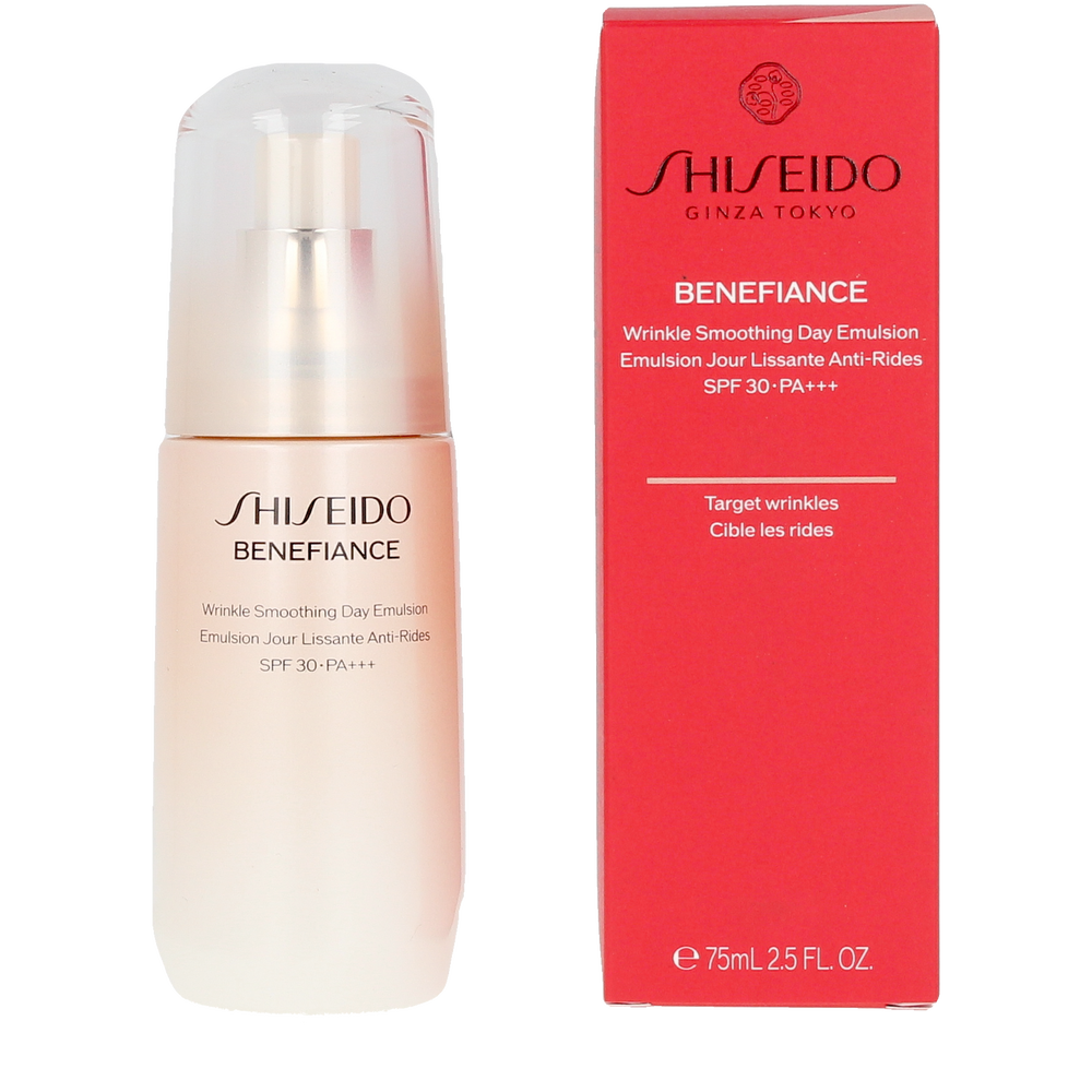 SHISEIDO-BENEFIANCE emulsão diurna suavizante de rugas 75 ml-DrShampoo - Perfumaria e Cosmética