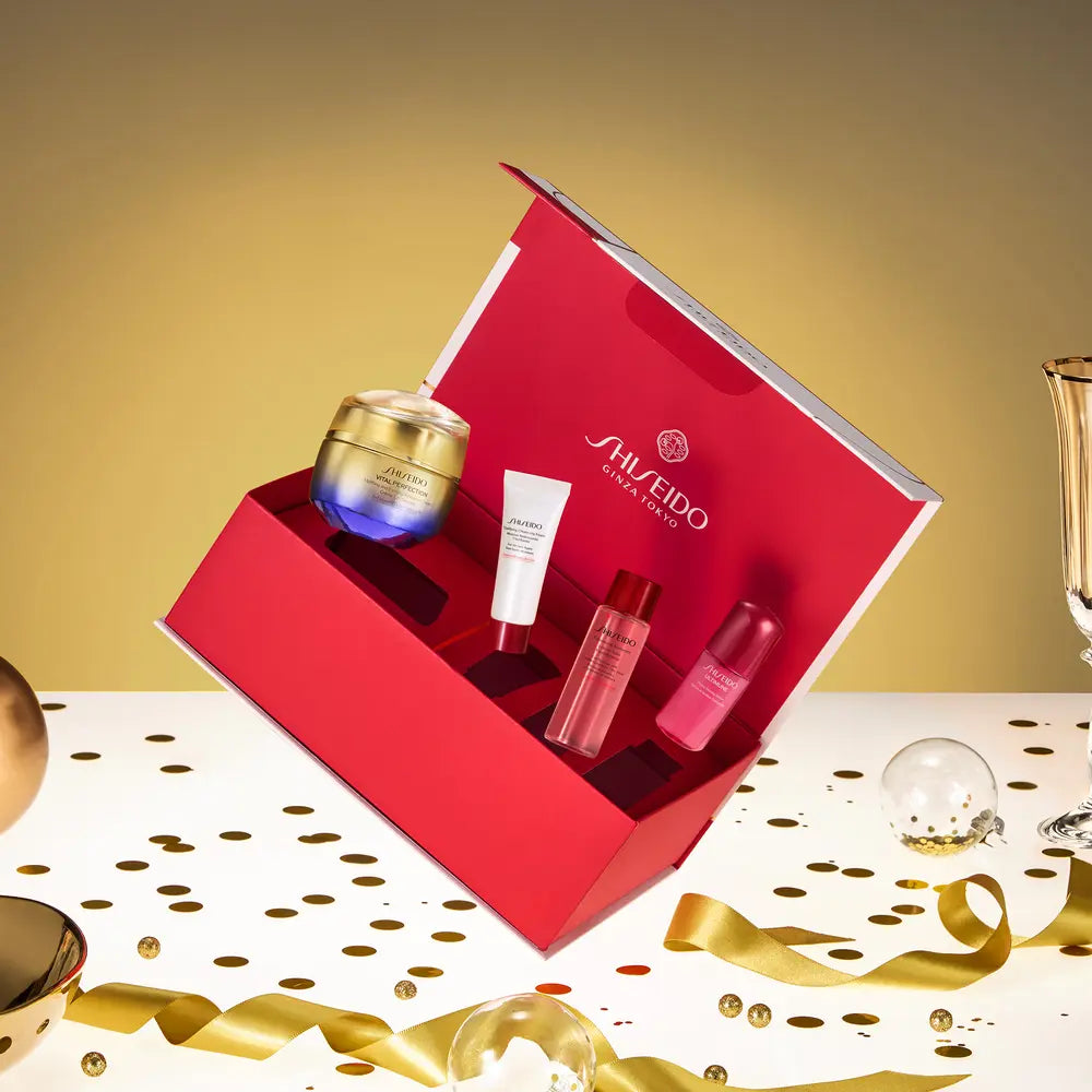 SHISEIDO-CREME FIRMADOR E LEVANTADOR VITAL PERFECTION CAIXA COM 4 UNIDADES.-DrShampoo - Perfumaria e Cosmética