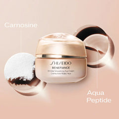 SHISEIDO-CREME PARA OS OLHOS SUAVIZANTE DE RUGAS BENEFIANCE 15 ml-DrShampoo - Perfumaria e Cosmética