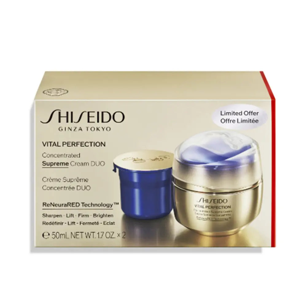 SHISEIDO-CREME SUPREMO CONCENTRADO VITAL PERFECTION CAIXA 2 PCS.-DrShampoo - Perfumaria e Cosmética