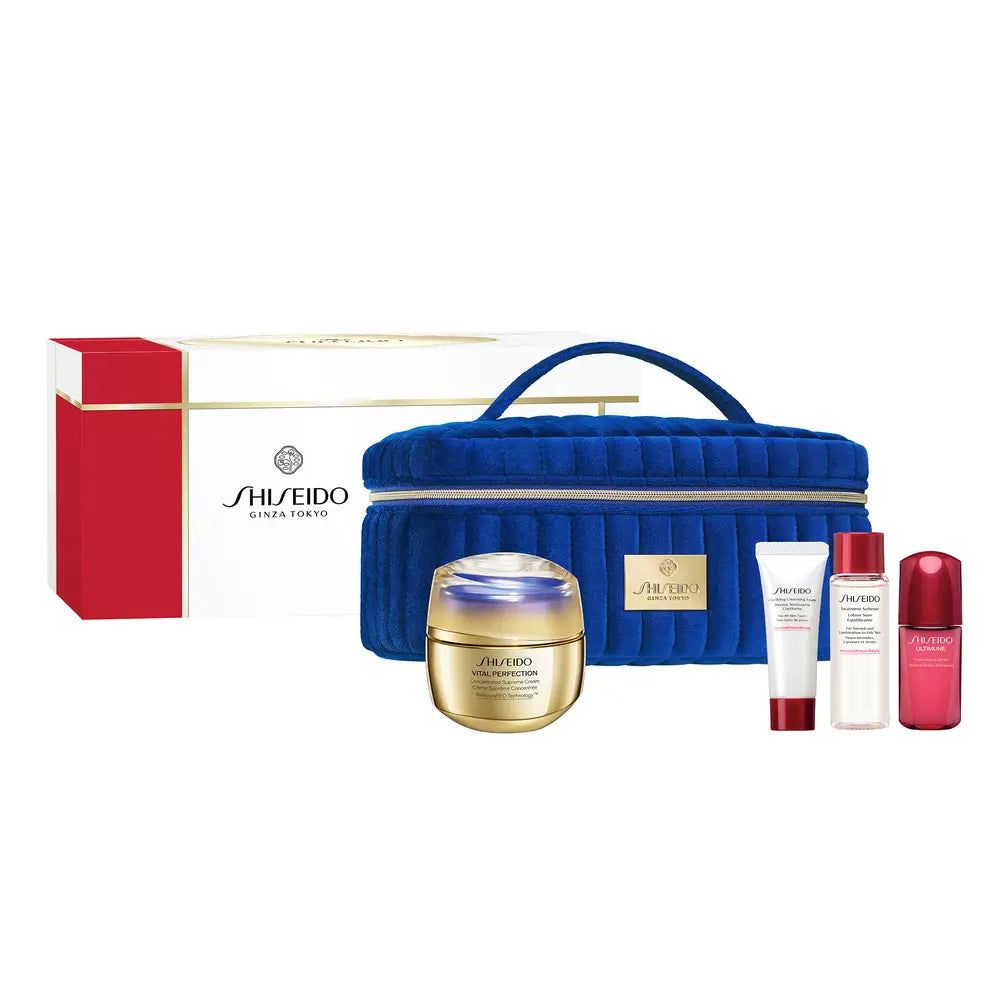 SHISEIDO-CREME UPLIFTING E FIRMING VITAL PERFECTION ESTUCHE 5 pz.-DrShampoo - Perfumaria e Cosmética