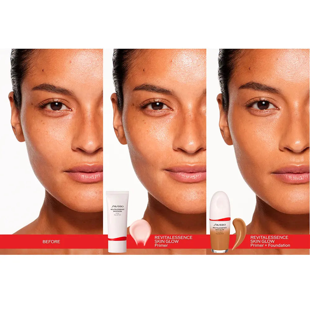 SHISEIDO-REVITALESSENCE SKIN GLOW primer FPS25 30 ml-DrShampoo - Perfumaria e Cosmética