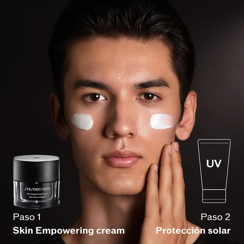 SHISEIDO-Refil de creme fortalecedor para a pele MEN 50 ml-DrShampoo - Perfumaria e Cosmética