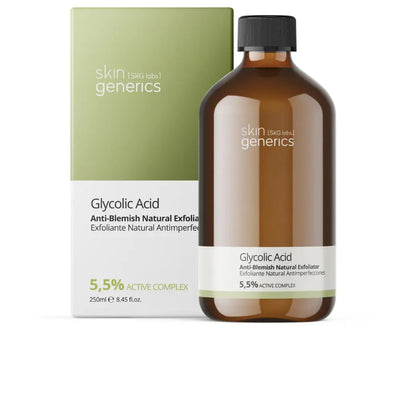 SKIN GENERICS-Ácido glicólico limpador anti imperfeições 5,5% 250 ml-DrShampoo - Perfumaria e Cosmética