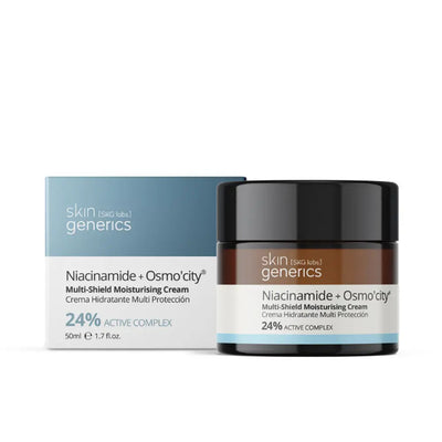 SKIN GENERICS-Creme hidratante multi proteção NIANCINAMIDESMO39CITY SPF30 50 ml.-DrShampoo - Perfumaria e Cosmética
