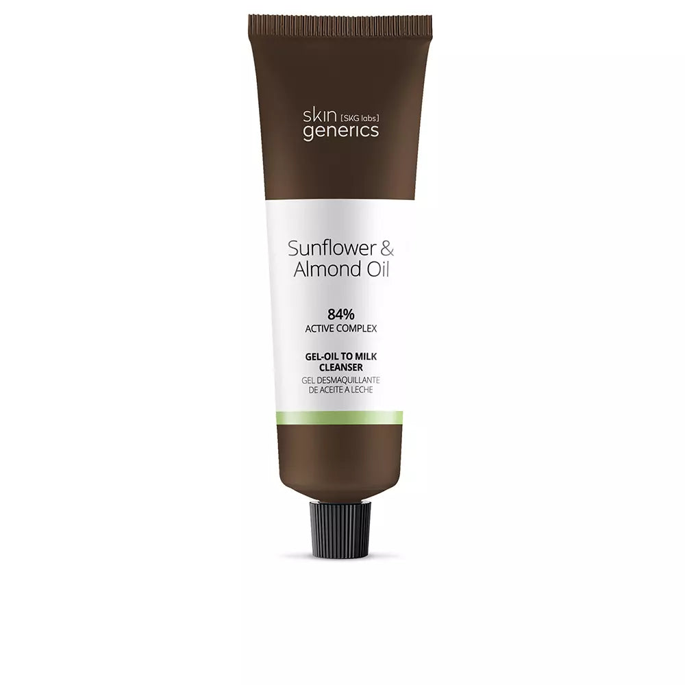 SKIN GENERICS-GIRASSOL 6 ÓLEO DE AMÊNDOA gel-óleo para limpeza de leite 100 ml-DrShampoo - Perfumaria e Cosmética