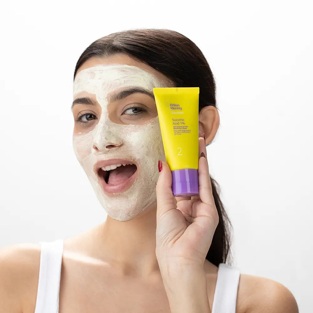 SKIN GENERICS-ID SKIN identidade ácido succínico 1% máscara reguladora 50 ml-DrShampoo - Perfumaria e Cosmética