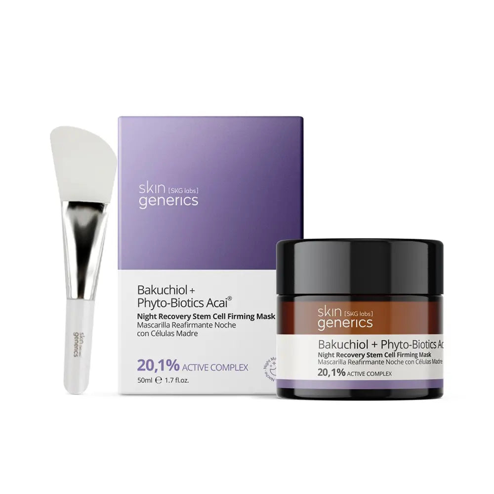 SKIN GENERICS-Máscara noturna firmadora de 50 ml com Bakuchiol e Fitobióticos Açaí.-DrShampoo - Perfumaria e Cosmética
