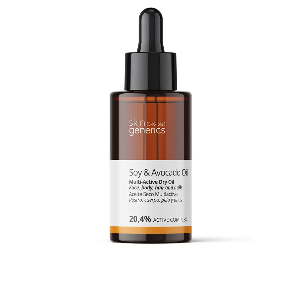 SKIN GENERICS-Óleo seco multiativo SOY & AVOCADO OIL 20,4%-DrShampoo - Perfumaria e Cosmética