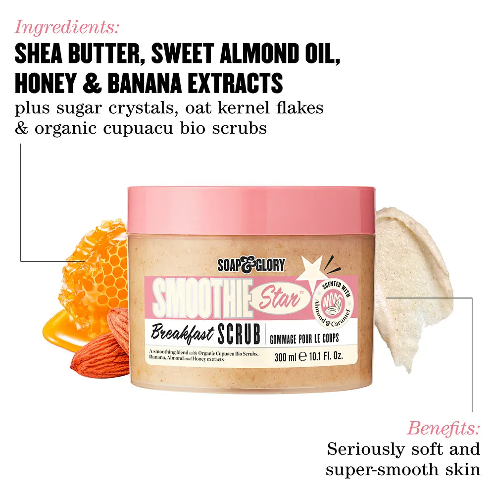 SOAP & GLORY-esfoliante de pequeno-almoço SMOOTHIE STAR 300 ml-DrShampoo - Perfumaria e Cosmética