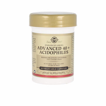 SOLGAR-40 PLUS ADVANCED ACIDOPHILUS 60 cápsulas vegetais-DrShampoo - Perfumaria e Cosmética Imagem principal do produto