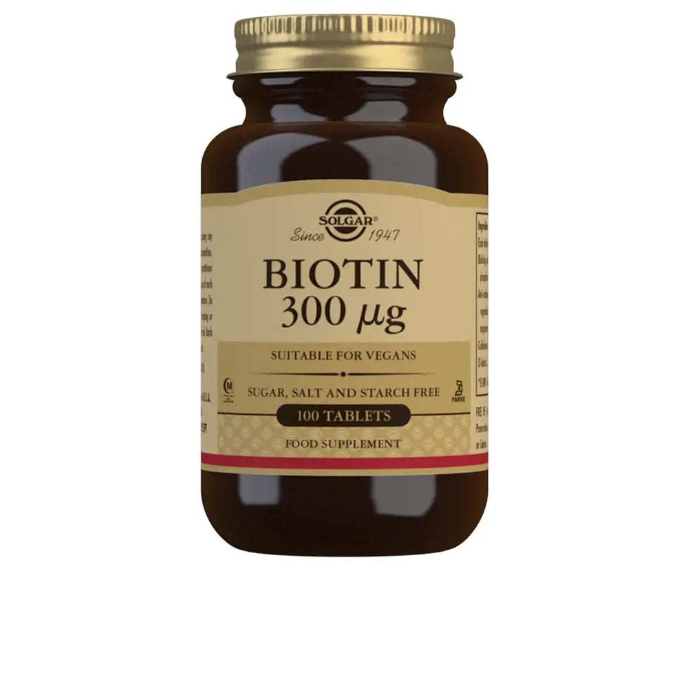 SOLGAR-BIOTIN 300 µg 100 comprimidos-DrShampoo - Perfumaria e Cosmética