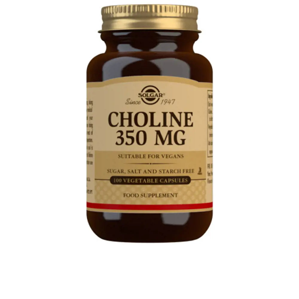 SOLGAR-Colina 350 mg 100 cápsulas vegetais-DrShampoo - Perfumaria e Cosmética