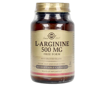 SOLGAR-L-ARGININA 500 mg 50 cápsulas vegetais-DrShampoo - Perfumaria e Cosmética Imagem principal do produto