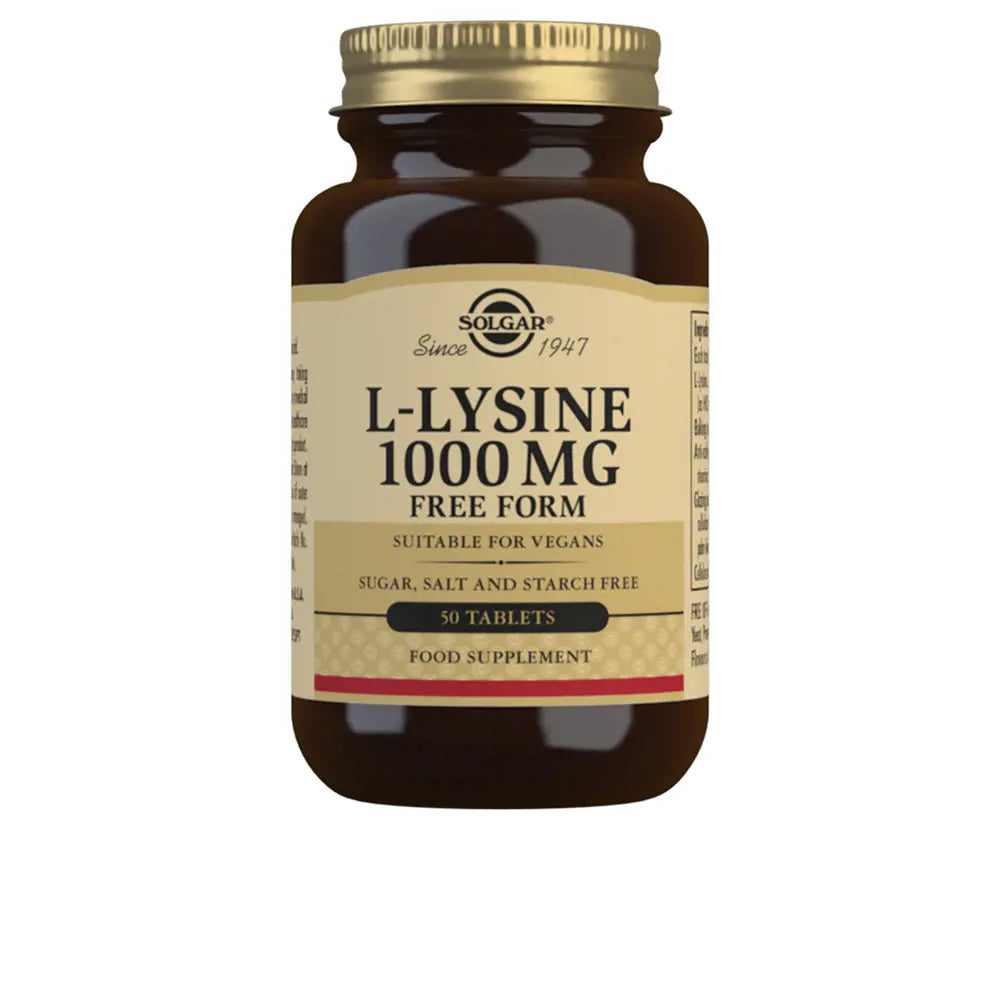 SOLGAR-L-LISINA 1000 µg 50 comprimidos-DrShampoo - Perfumaria e Cosmética
