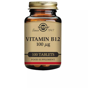 SOLGAR-VITAMINA B12 100 µg Cianocobalamina 100 comprimidos-DrShampoo - Perfumaria e Cosmética Imagem principal do produto