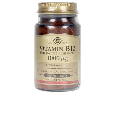 SOLGAR-VITAMINA B12 1000mcg.(CIANOCOBALAMINA) 100 cápsulas masticab-DrShampoo - Perfumaria e Cosmética