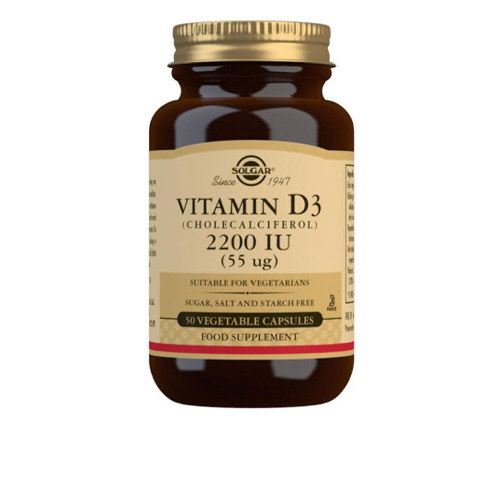 SOLGAR-Vitamina D3 2200 Iu 55 mcg 50 vcaps-DrShampoo - Perfumaria e Cosmética