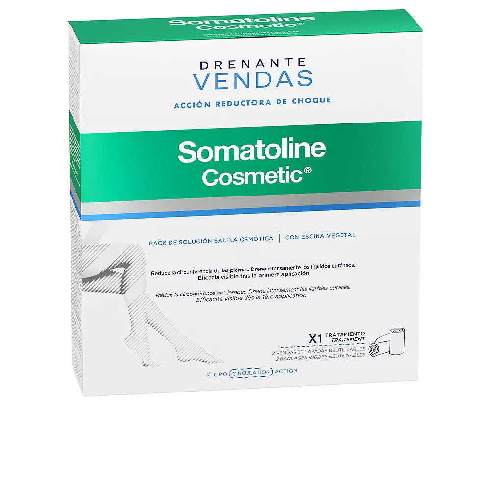 SOMATOLINE COSMETIC-BANDAGENS DRENANTES KIT COMPLETO ação redutora de choque 1 u-DrShampoo - Perfumaria e Cosmética