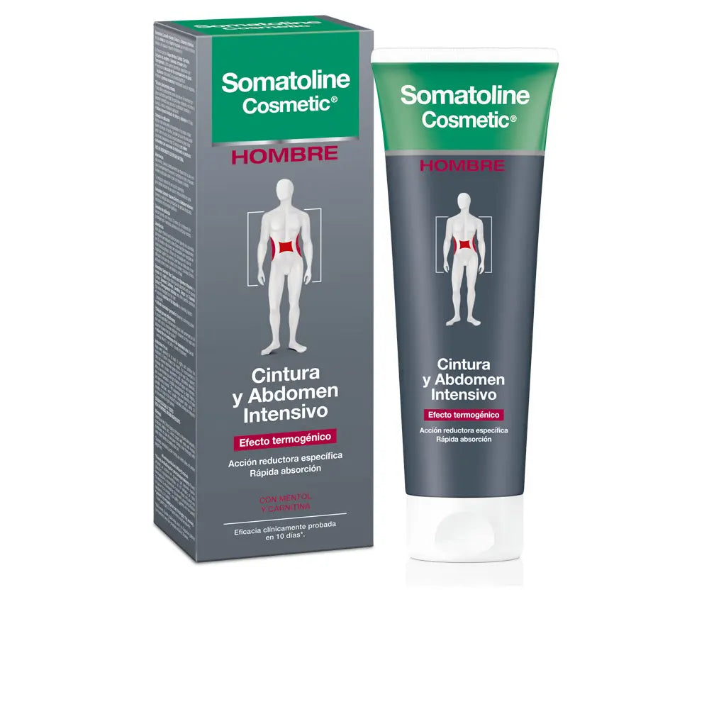 SOMATOLINE COSMETIC-THERMOGENIC MAN cintura e abdômen intensivo 250 ml-DrShampoo - Perfumaria e Cosmética