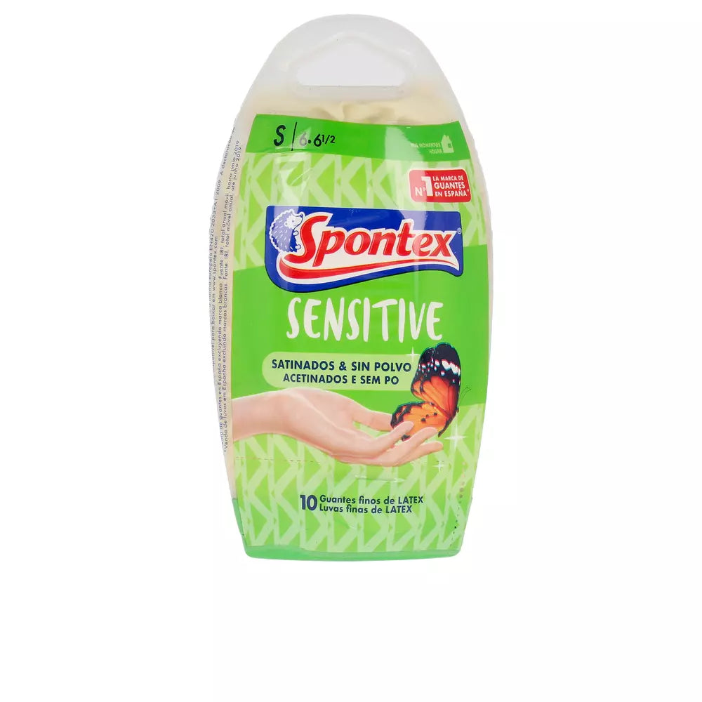 SPONTEX-Luvas de cetim sem pó LATEX SENSITIVE tamanho S-DrShampoo - Perfumaria e Cosmética