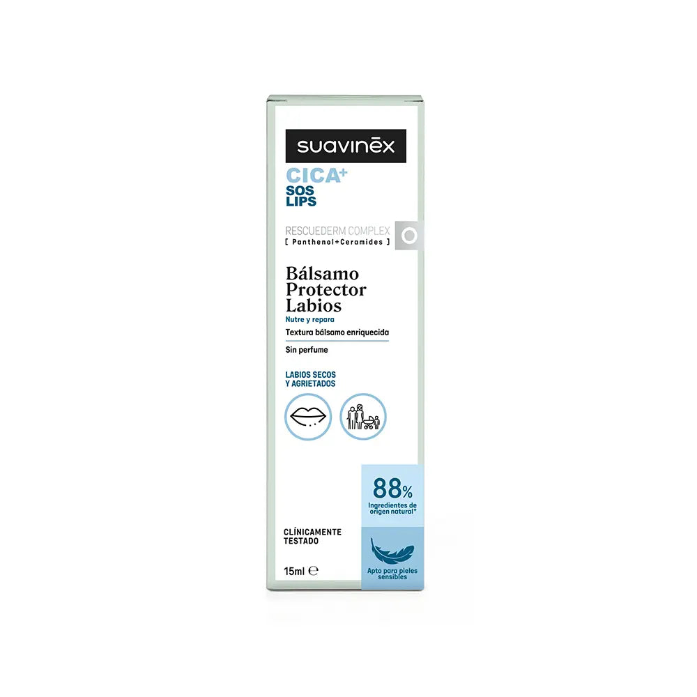 SUAVINEX-Bálsamo labial CICA+ SOS LIPS 15 ml.-DrShampoo - Perfumaria e Cosmética