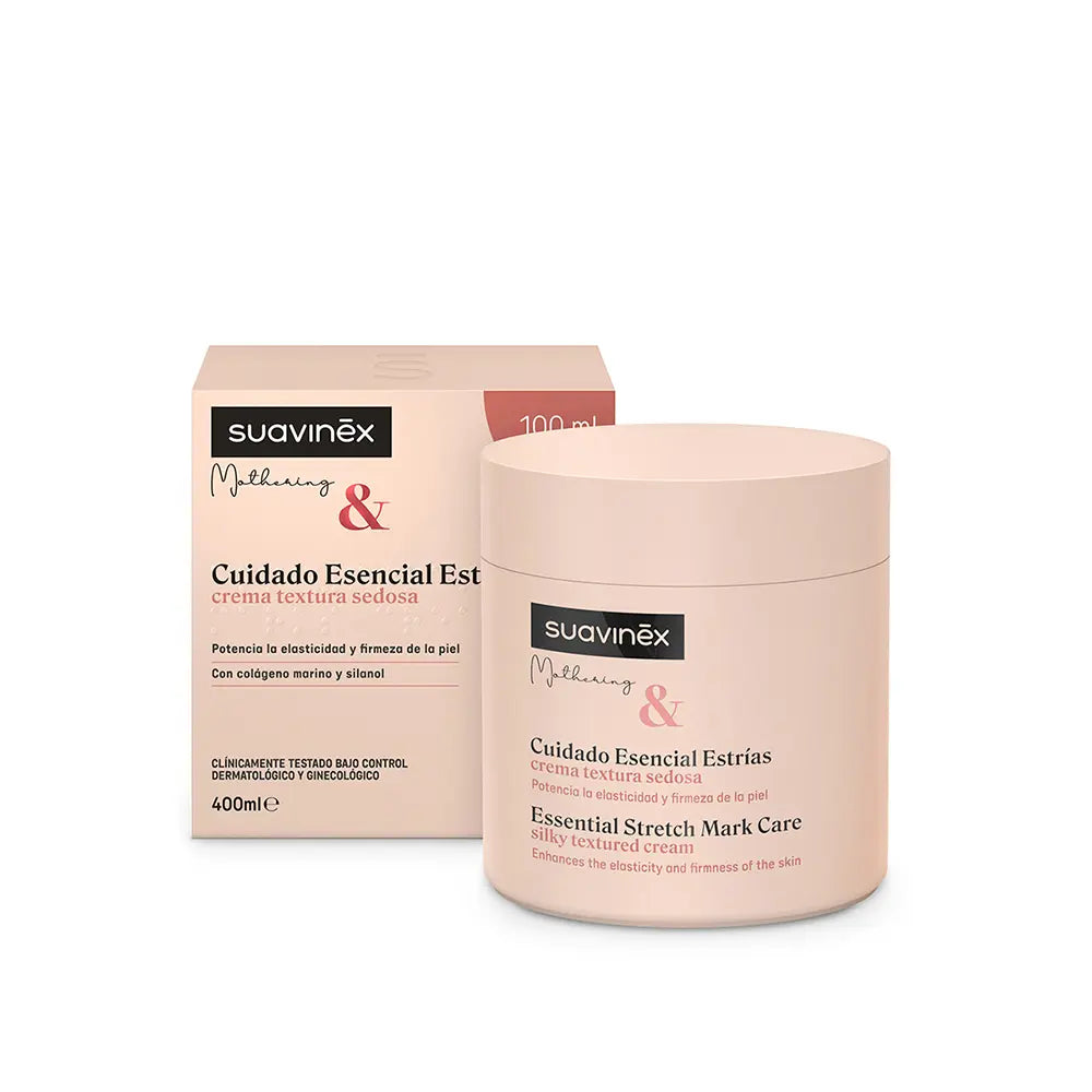 SUAVINEX-CREME PARA ESTRIAS MOTHERING essential care 400 ml.-DrShampoo - Perfumaria e Cosmética