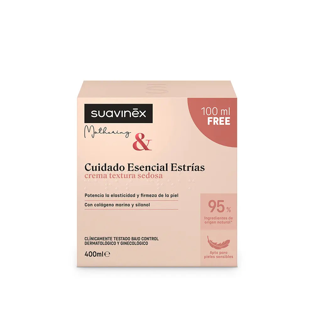 SUAVINEX-CREME PARA ESTRIAS MOTHERING essential care 400 ml.-DrShampoo - Perfumaria e Cosmética