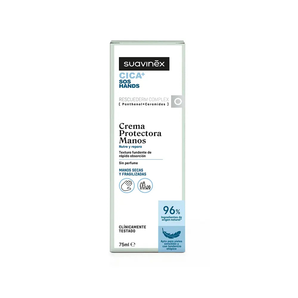 SUAVINEX-Creme protetor para mãos CICA+ SOS 75 ml.-DrShampoo - Perfumaria e Cosmética