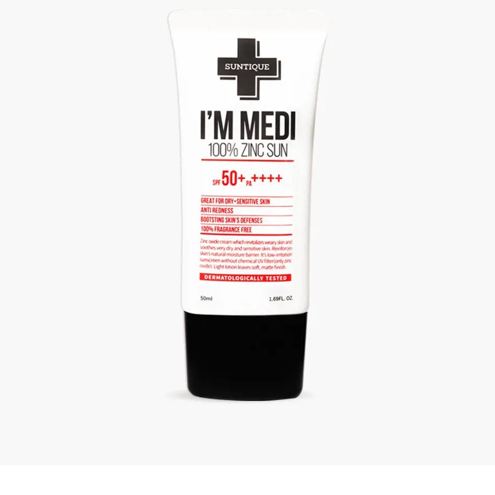 SUNTIQUE-I'M MEDI 100% zinco sol SPF50+ 50 ml-DrShampoo - Perfumaria e Cosmética