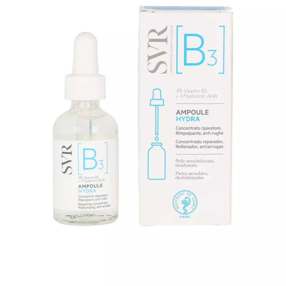 SVR LABORATOIRE DERMATOLOGIQUE-[B3] ampola hidra 30 ml-DrShampoo - Perfumaria e Cosmética