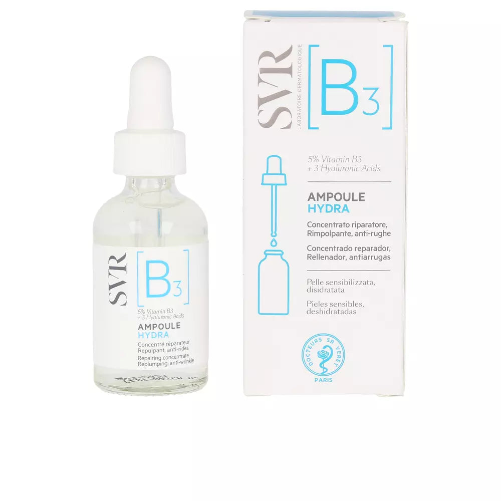 SVR LABORATOIRE DERMATOLOGIQUE-[B3] ampola hidra 30 ml-DrShampoo - Perfumaria e Cosmética