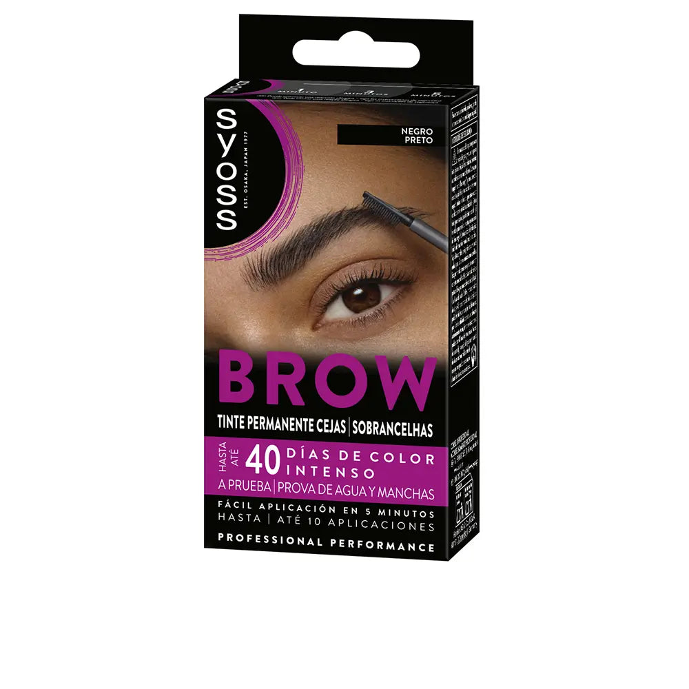 SYOSS-BROW TINT sobrancelhas permanentes Preto 1 u.-DrShampoo - Perfumaria e Cosmética