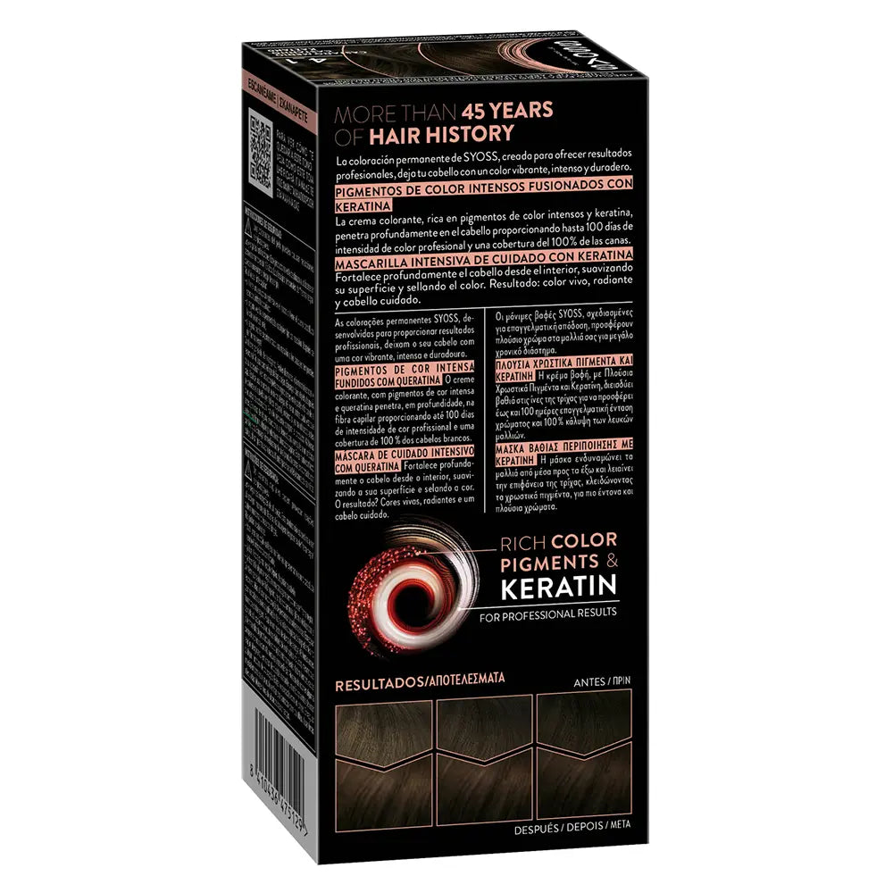 SYOSS-COLORAÇÃO PERMANENTE 41 Castano Medio 1 u.-DrShampoo - Perfumaria e Cosmética
