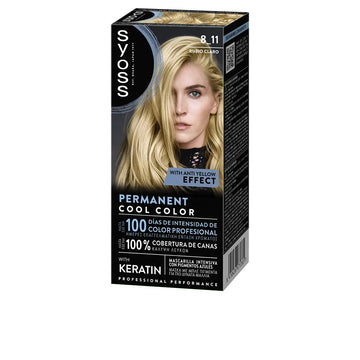 SYOSS-COR COLORAÇÃO PERMANENTE 811 Rubio Claro 1 u.-DrShampoo - Perfumaria e Cosmética Image principale du produit