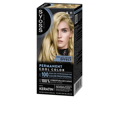 SYOSS-COR COLORAÇÃO PERMANENTE 811 Rubio Claro 1 u.-DrShampoo - Perfumaria e Cosmética