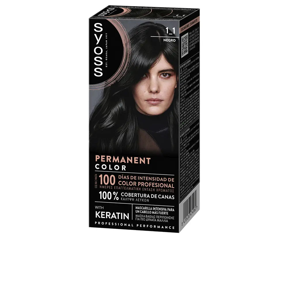 SYOSS-COR PERMANENTE 11 Negro 1 u.-DrShampoo - Perfumaria e Cosmética