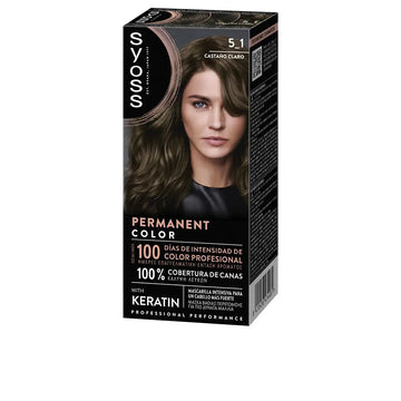 SYOSS-COR PERMANENTE 51 Castano Claro 1 u.-DrShampoo - Perfumaria e Cosmética Image principale du produit