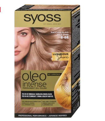 SYOSS-Corante OLEO INTENSE sem amônia 8-68-loiro-claro-madreperola-DrShampoo - Perfumaria e Cosmética Imagen principal del producto