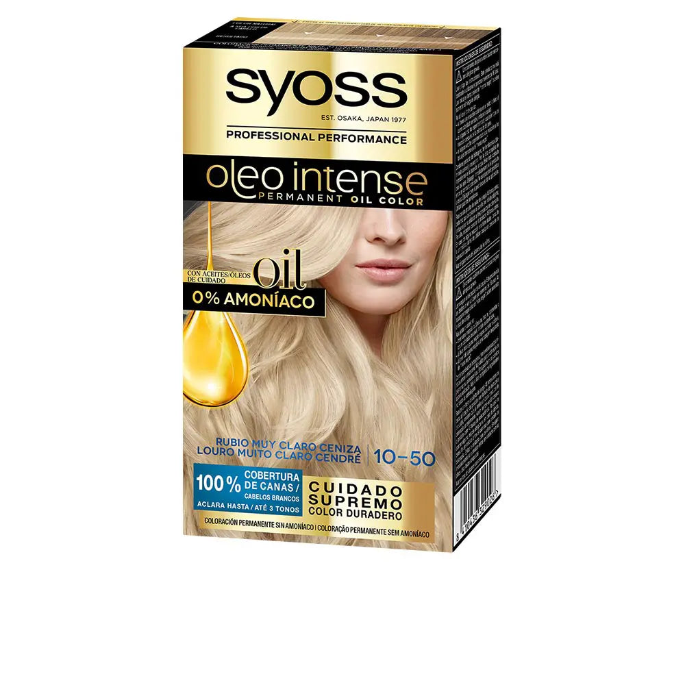 SYOSS-OLIO INTENSE coloração sem amoníaco 1050 louro claro 5-DrShampoo - Perfumaria e Cosmética